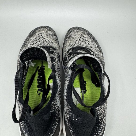 Nike Free RN Flyknit Shoes Womens Size 7.5 Black White Oreo Running 942839-101 - Picture 7 of 9